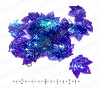 Пайетки фигурные №3 (фиолетовые) | ОВС Швейная фурнитура