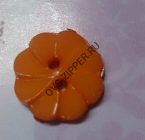 Пуговицы детские `цветочек`(Оранжевые) | ОВС Швейная фурнитура
