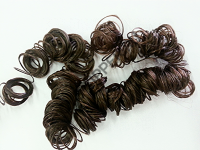 Волосы для игрушек (кудрявые) арт. 8514(темно-коричневый)
