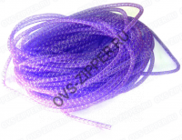Шнур-сетка органза 8мм (фиолетовая с серебром)