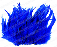 Перья на ленте большие №9 (синие)