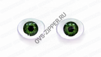 Глазки С8А-03А зеленый(15мм)