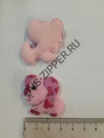 Аппликация пришивная "Собачки"розовые | ОВС Швейная фурнитура