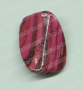 Бусина BB0165-12 Розовый-меланж | ОВС Швейная фурнитура