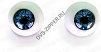 Глазки TR-20 (голубые без ресниц) | ОВС Швейная фурнитура