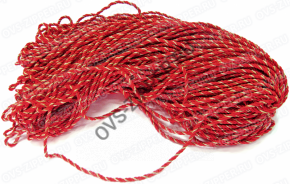 Шнур витой 5 мм (красный) | ОВС Швейная фурнитура