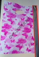 Пакет упаковочный(подарочный) большой(бело-розовый) | ОВС Швейная фурнитура
