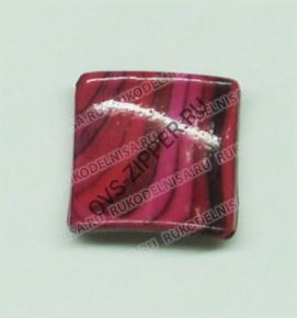 Бусина BB0165-56 Красный-меланж | ОВС Швейная фурнитура