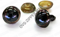 Глаза винтовые круглые выпуклые №13-20 мм (карие) | ОВС Швейная фурнитура