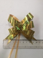 Бантик №2 18*390мм голограф.(золотой) | ОВС Швейная фурнитура