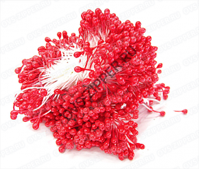 Тычинки перламутровые маленькие (красные) | ОВС Швейная фурнитура